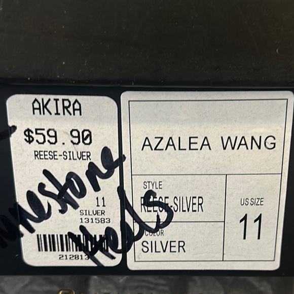 Silver Rhinestone Heels - Picture 2 of 6